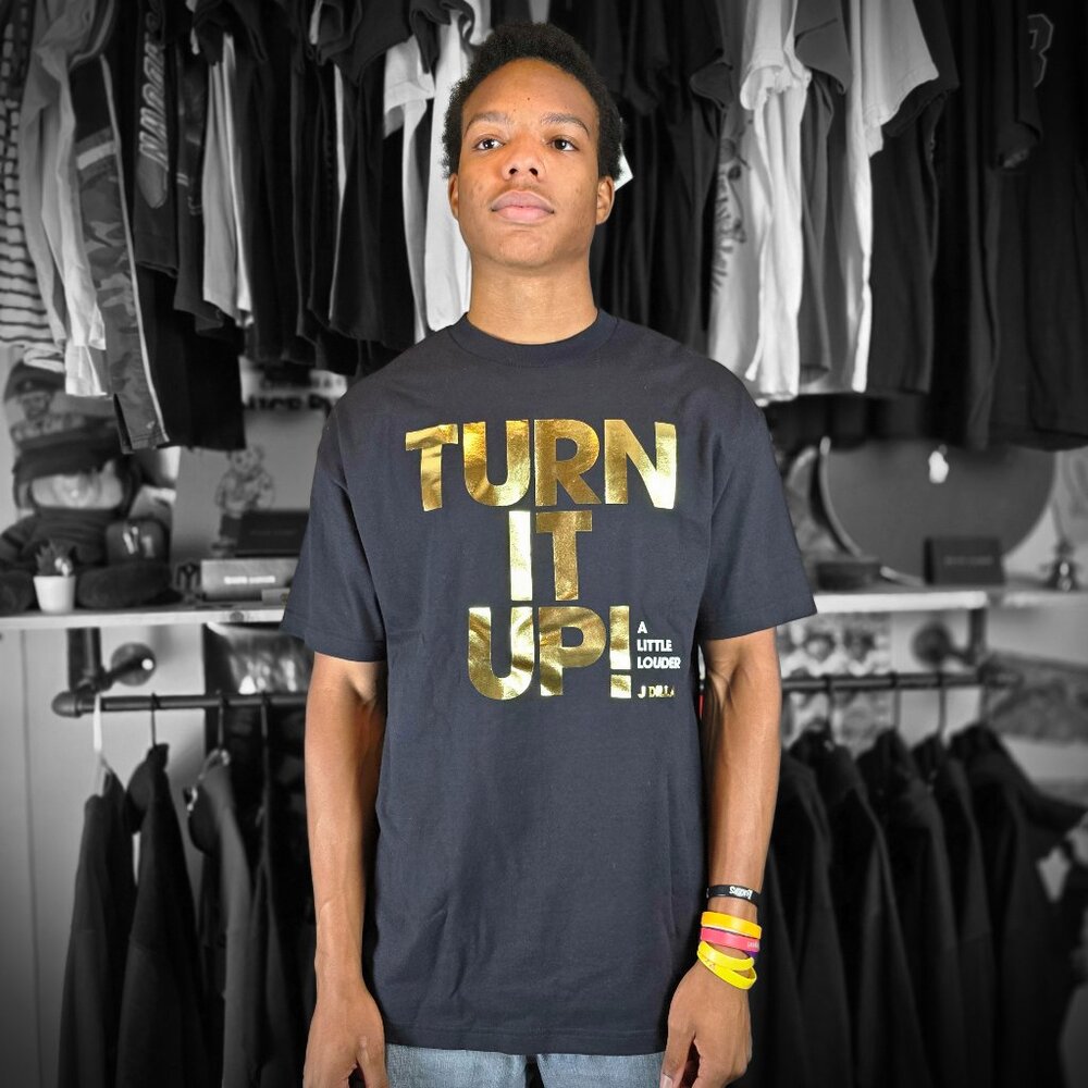 Stonesthrow Turn It Up! Ruff Draft J Dilla T-shirt Black Men's XL NWOT